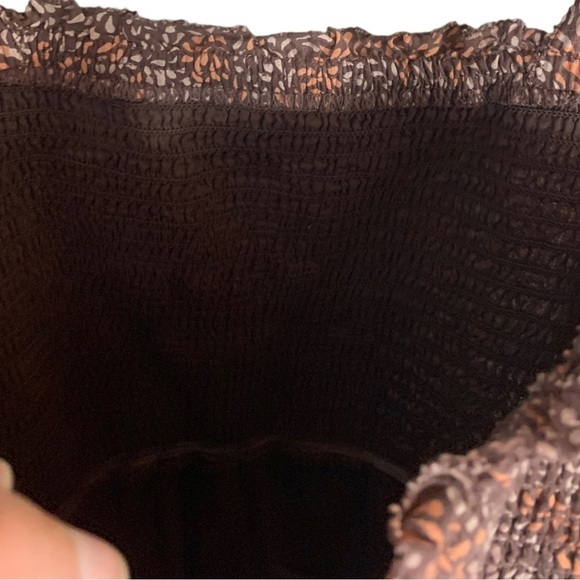 Aerie All Day Printed Smocked Mini Dress Size  Medium Tie Adjustable Straps - Picture 10 of 10